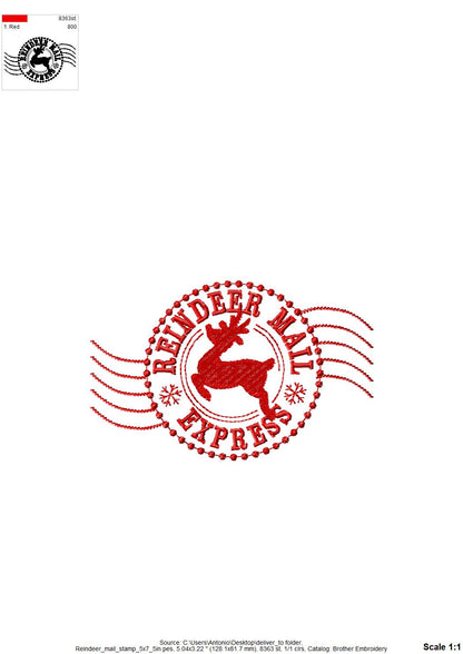Reindeer Mail Express Set of 3