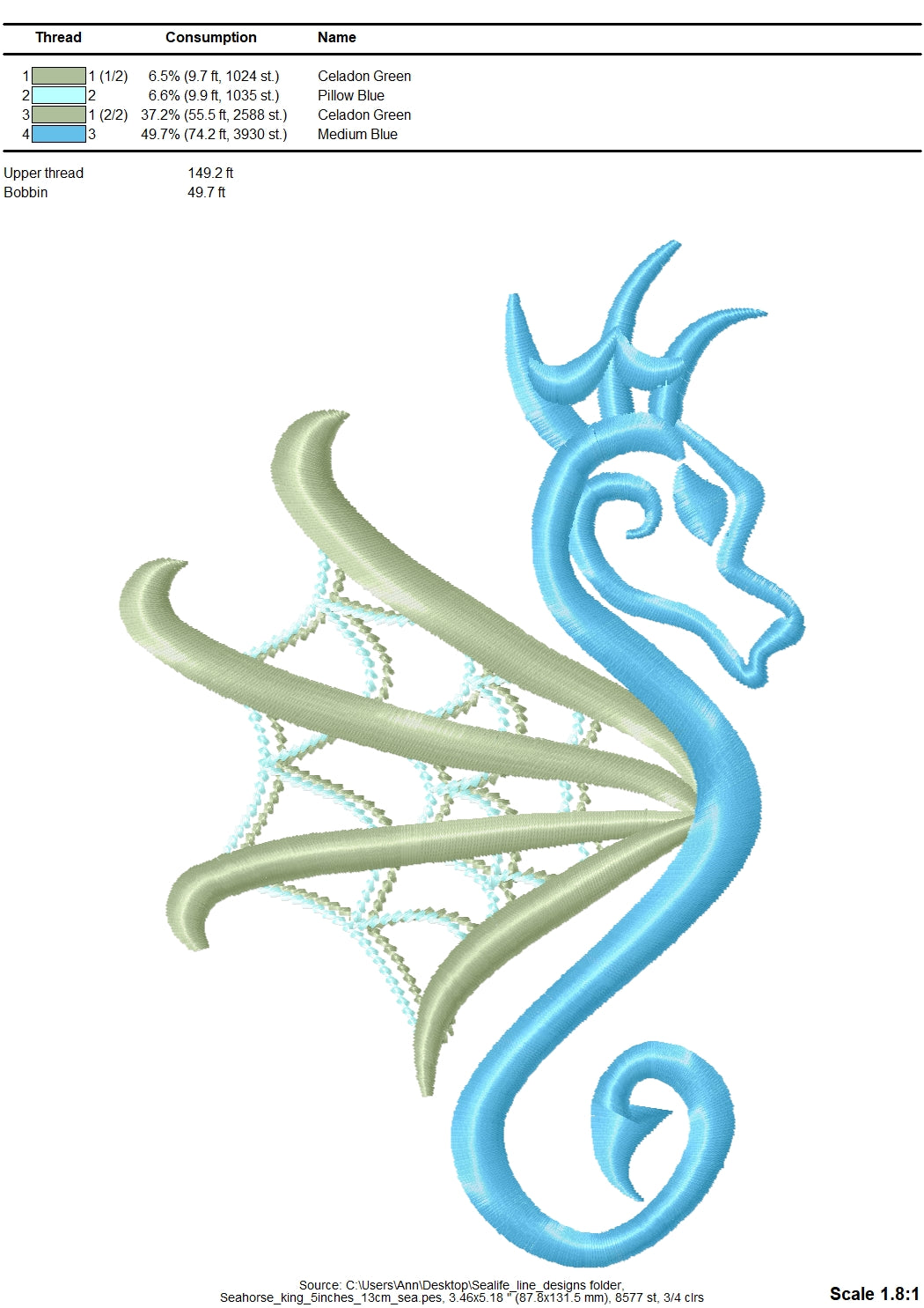 Sea Life Outline Set