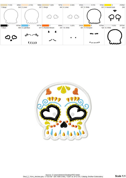 Sugar Skull Set of 3
