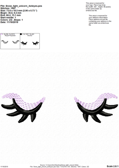 Frozen Snowflake Christmas Unicorn