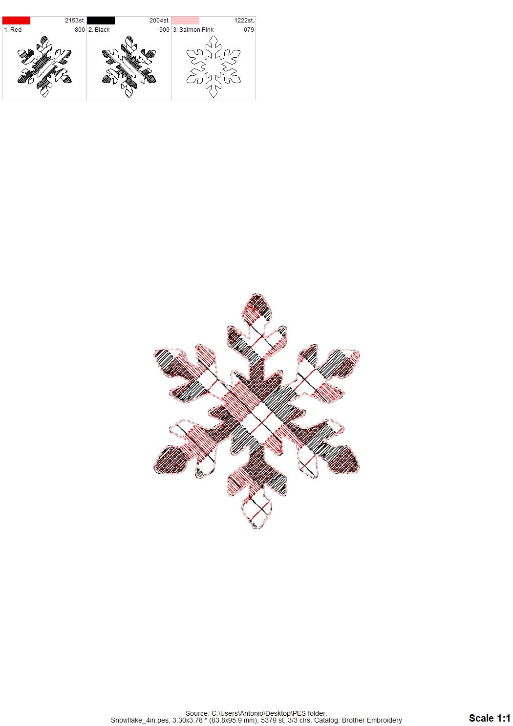 Plaid Christmas Tree Ornament Set