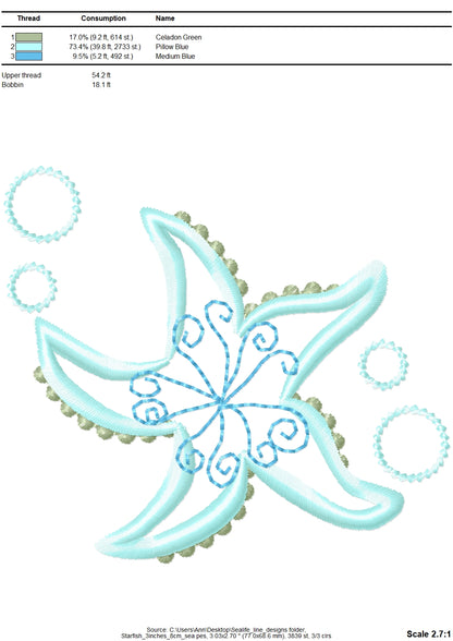 Sea Life Outline Set