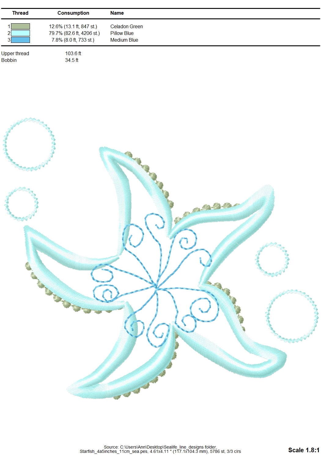 Sea Life Outline Set