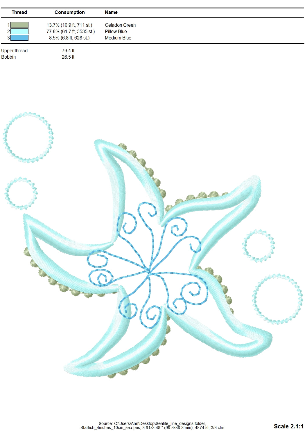 Sea Life Outline Set