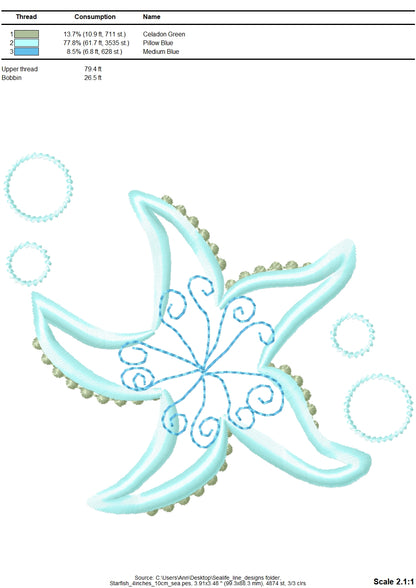 Sea Life Outline Set