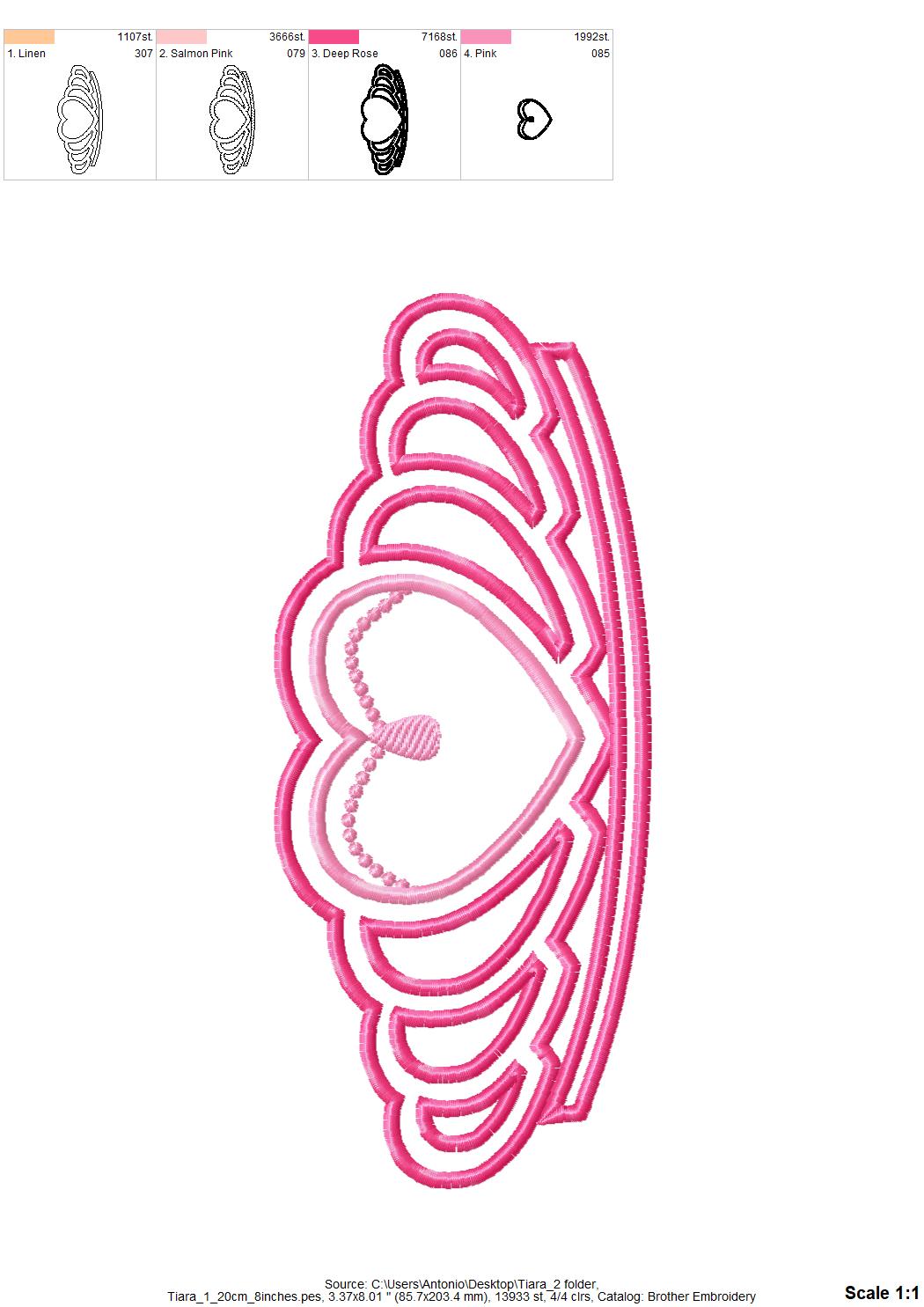 Princess Tiara Crown Set of 2