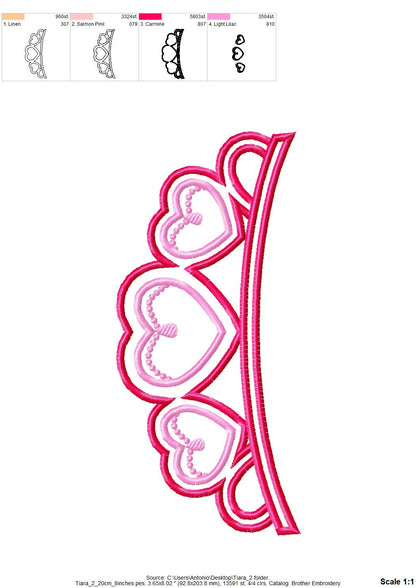 Princess Tiara Crown Set of 2