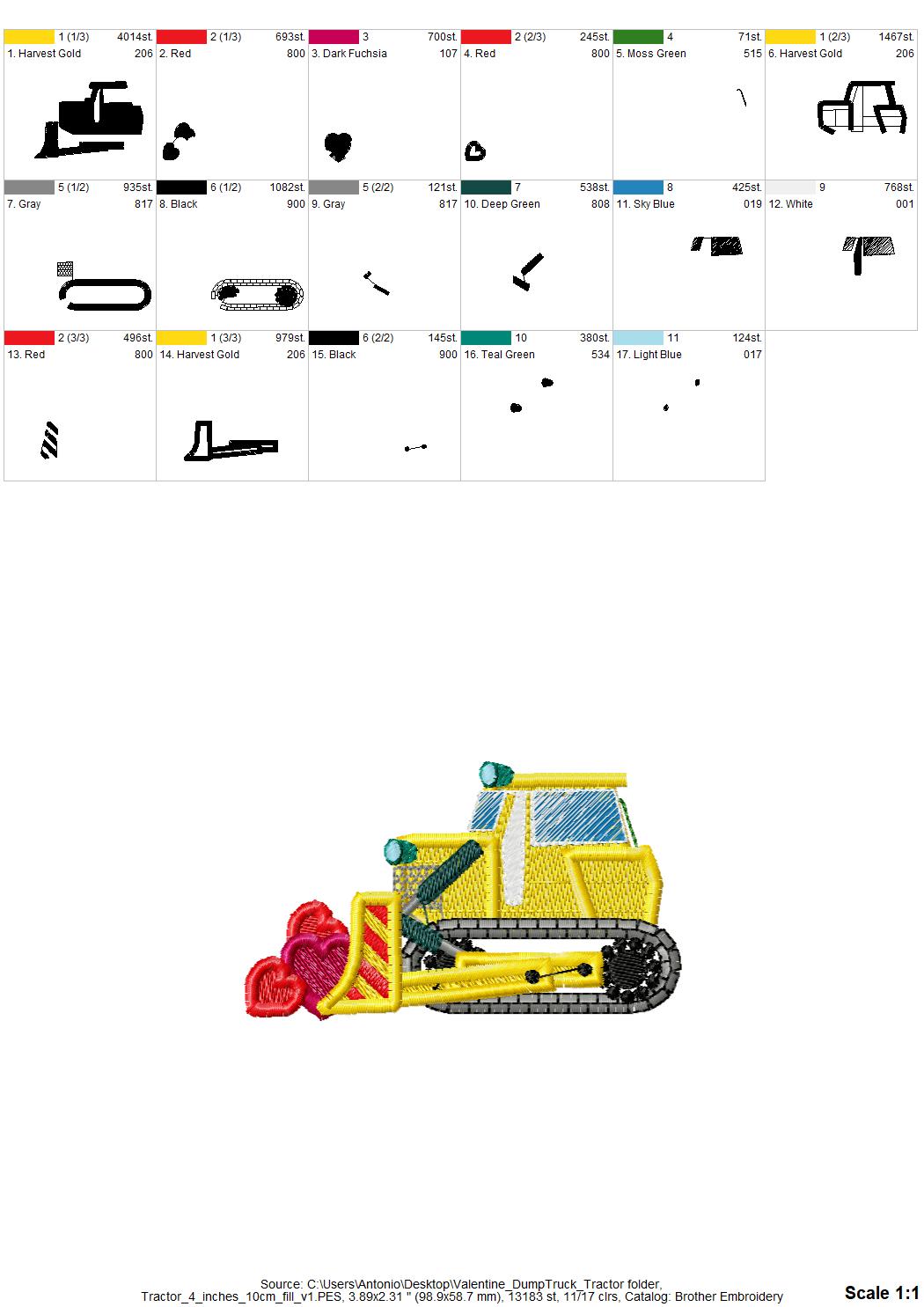 Dump Truck and Tractor