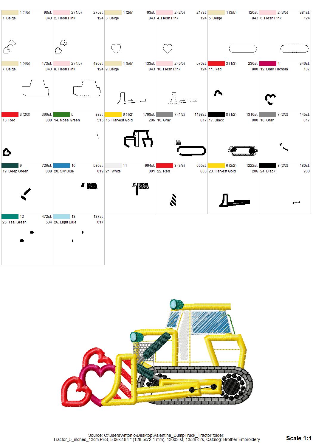 Dump Truck and Tractor