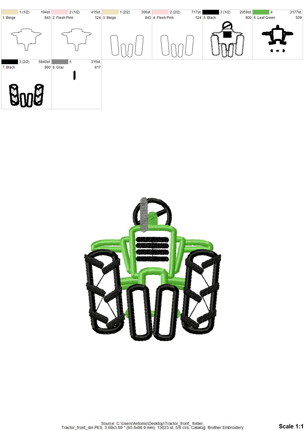 Tractor Front Applique