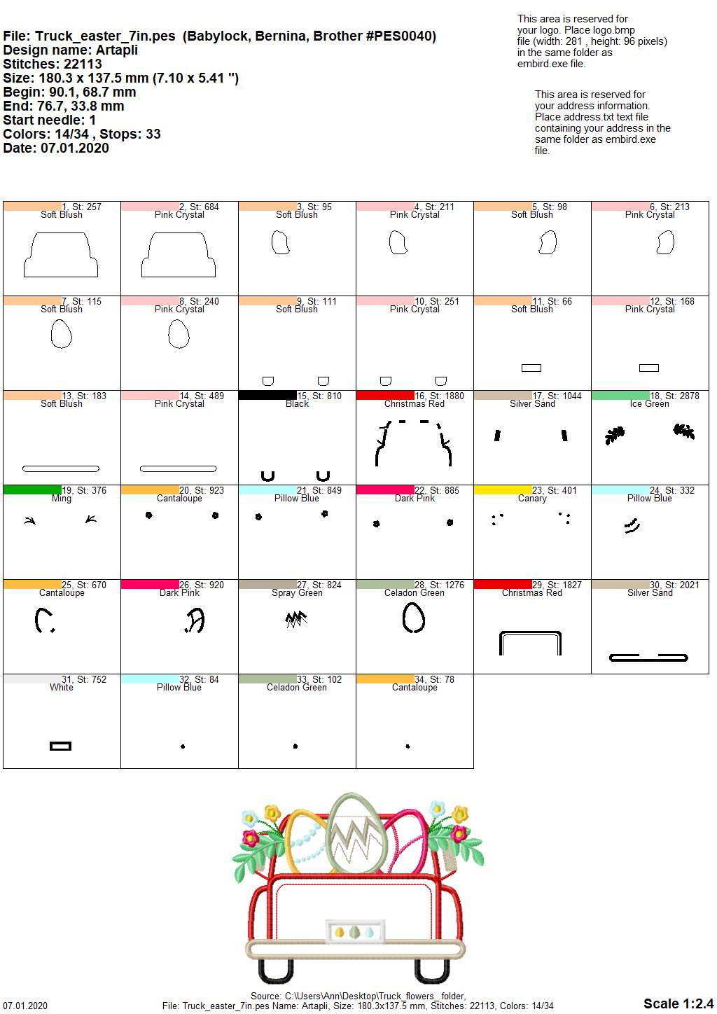 Easter Vintage Red Truck