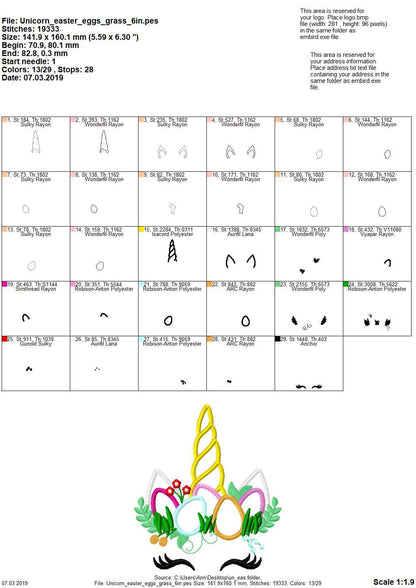 Easter Unicorn with Egg Crown