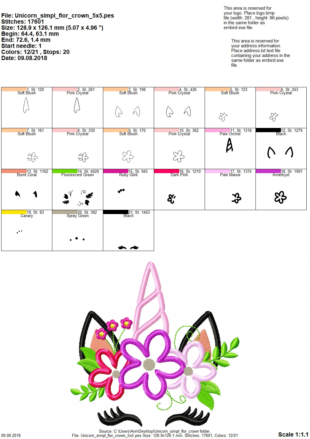 Floral Unicorn