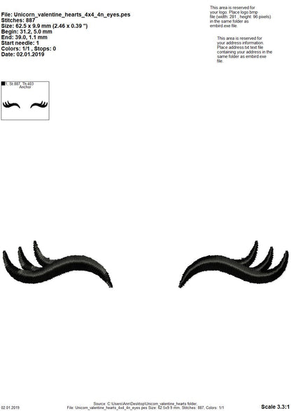 Valentine Unicorn with Heart Crown