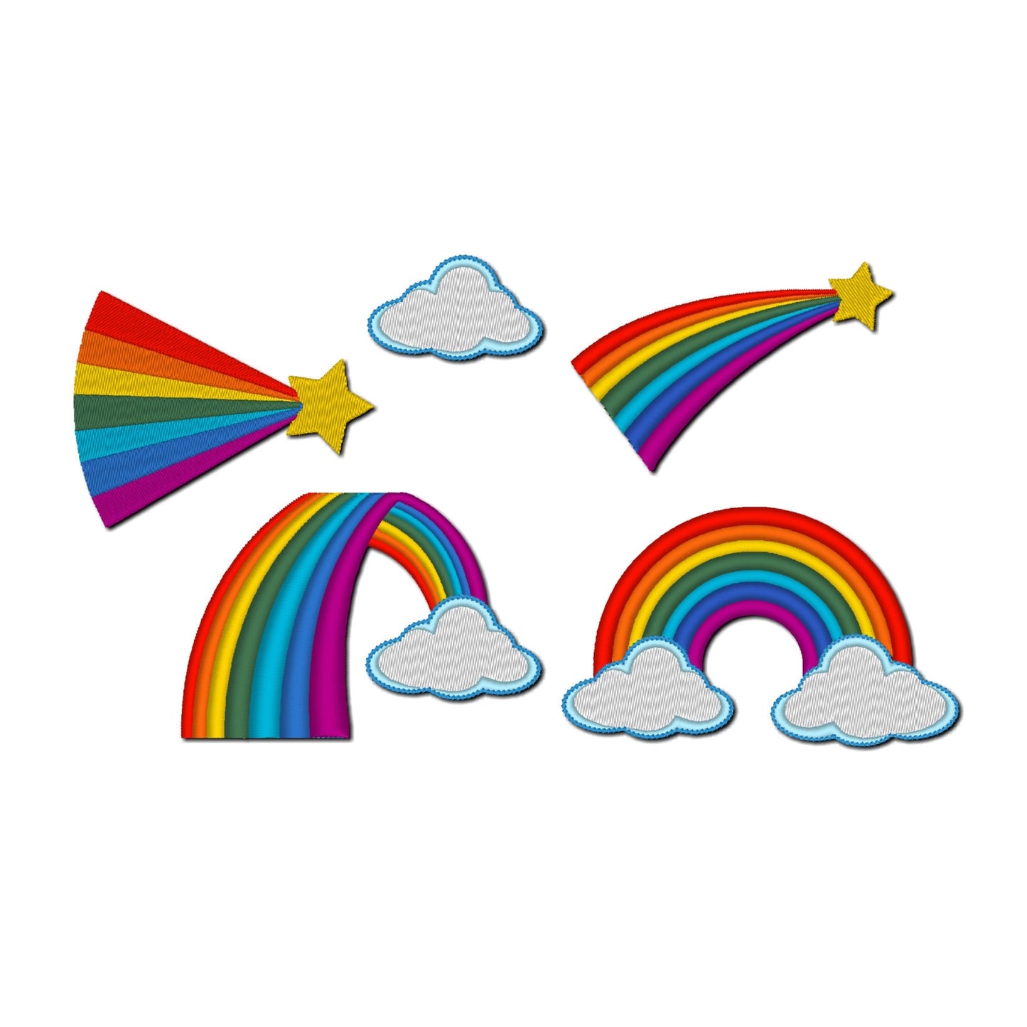 Rainbow Comet Cloud Star Set