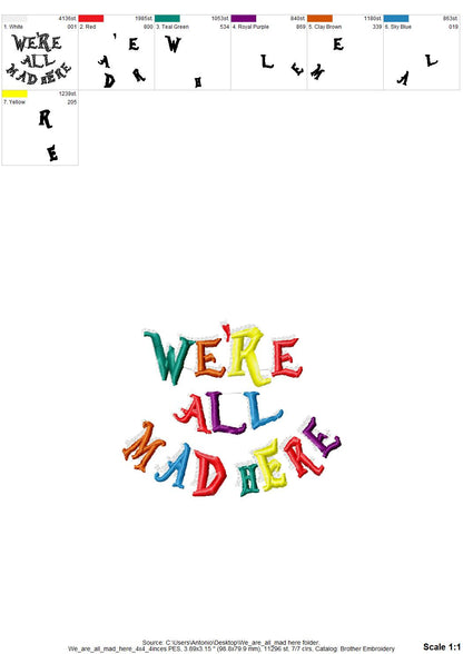 We are all mad here Saying