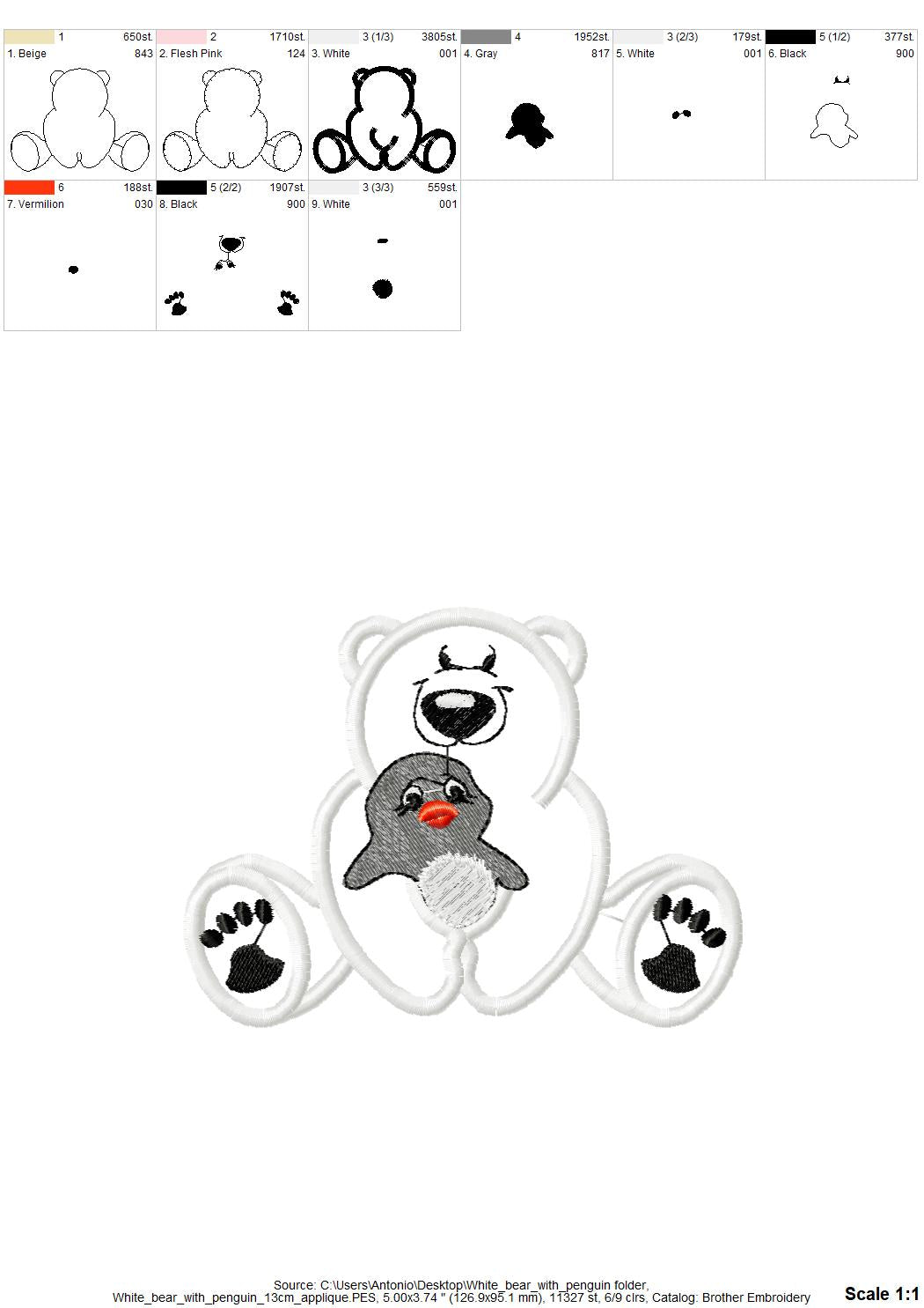 Polar Bear with Penguin