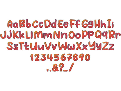 Iridescent 2-Color Rounded Font