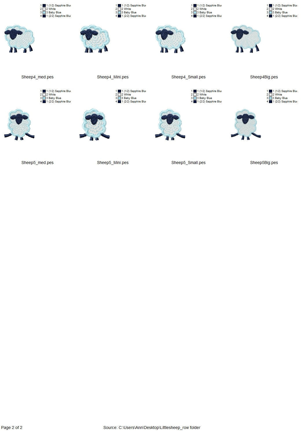 Mini Baby Sheep Lamb Set of 5