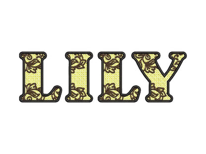 Delicate Lace Monogram Font FSL