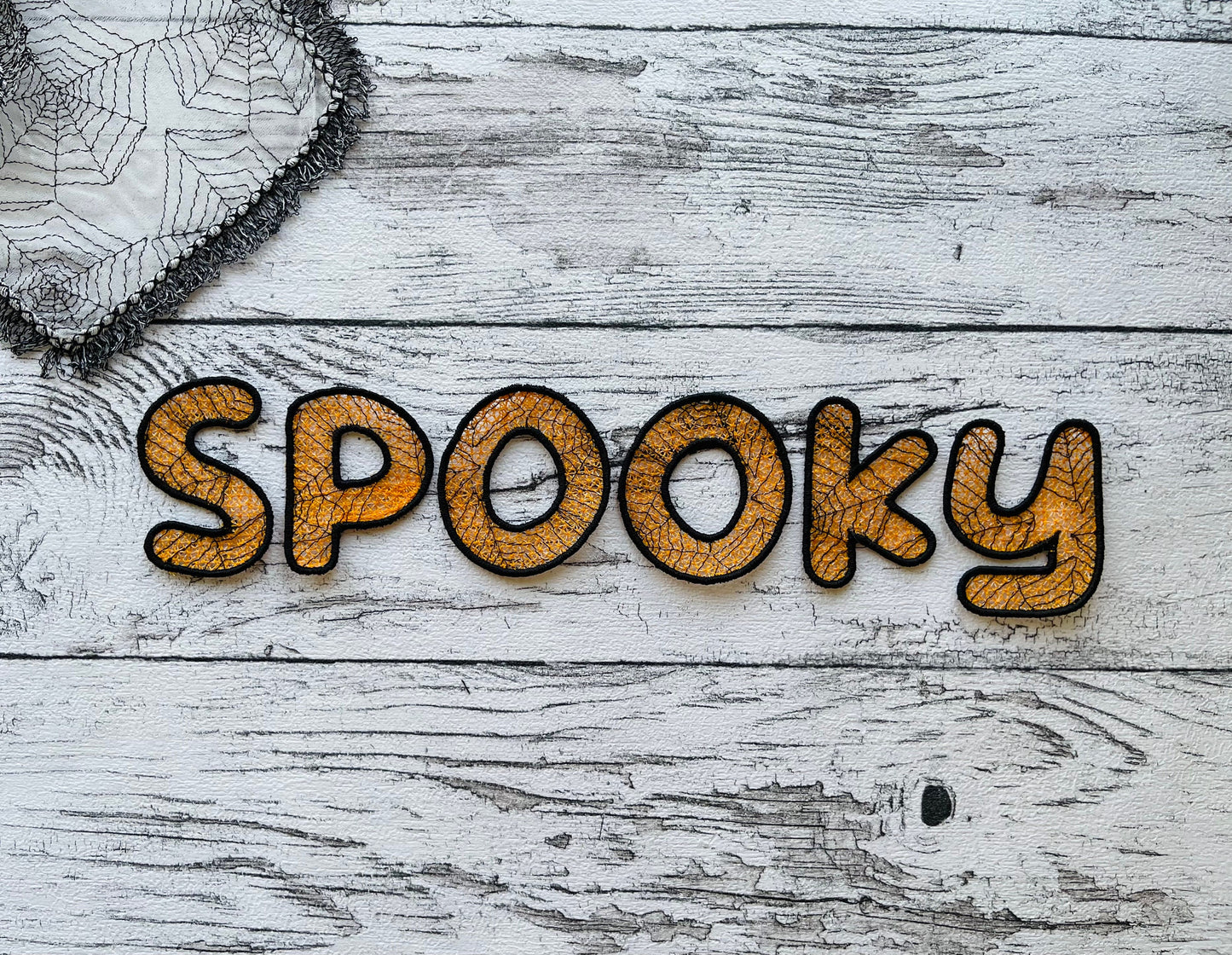 Halloween Spooky Spiderweb Lace Font FSL