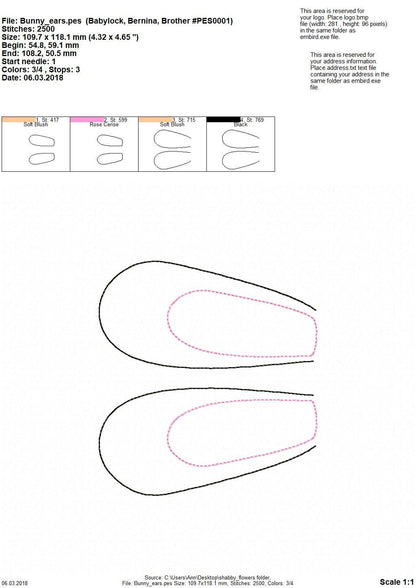 Pretty Bunny Doll ITH