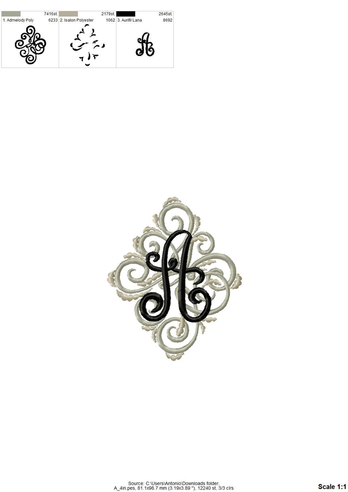 Elegant Wedding Monogram