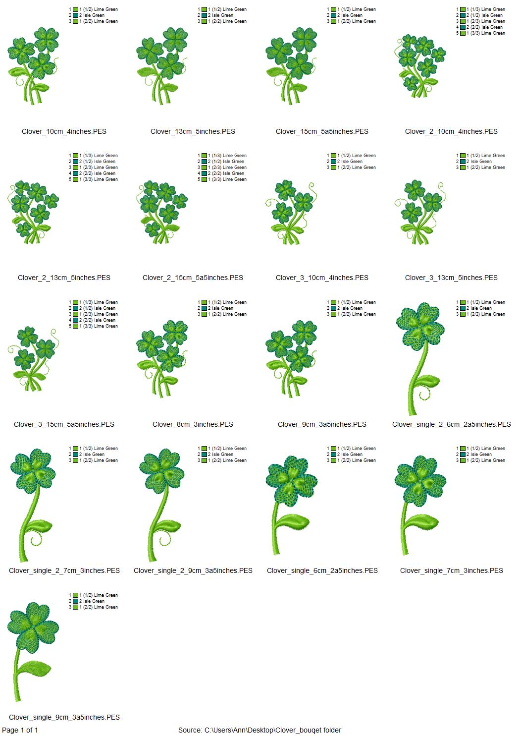 Shamrock Clover Flower Bouquet