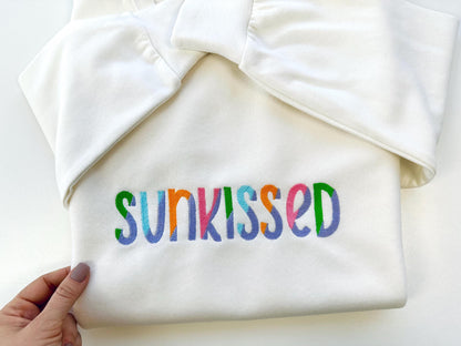 Fill Stitch Split Font Sunkissed