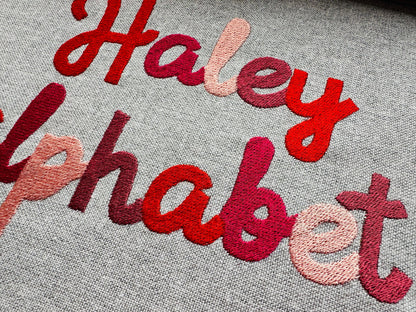 Fill Stitch Handwritten Beauty Font Haley