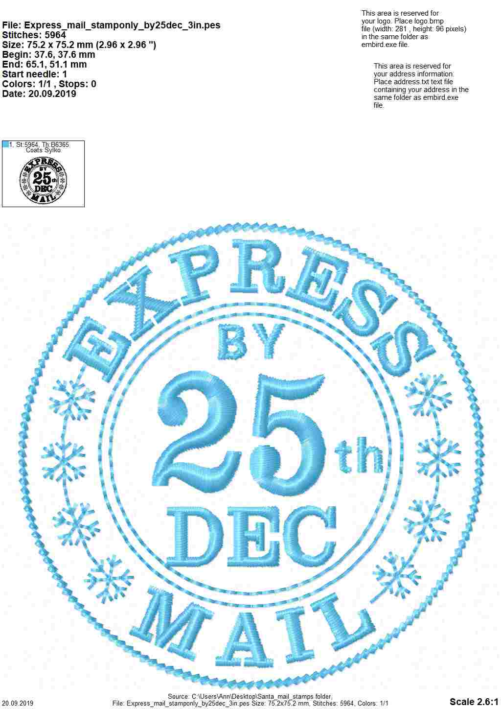 Reindeer Mail Express Stamp Set