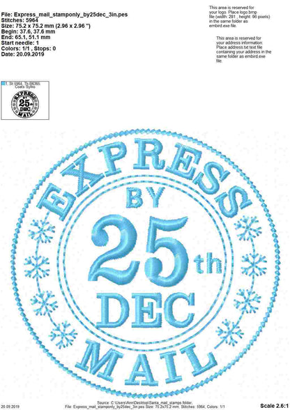 Reindeer Mail Express Stamp Set