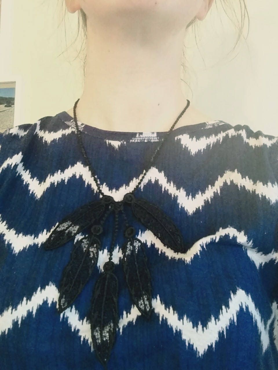 Lace Feather Necklace FSL