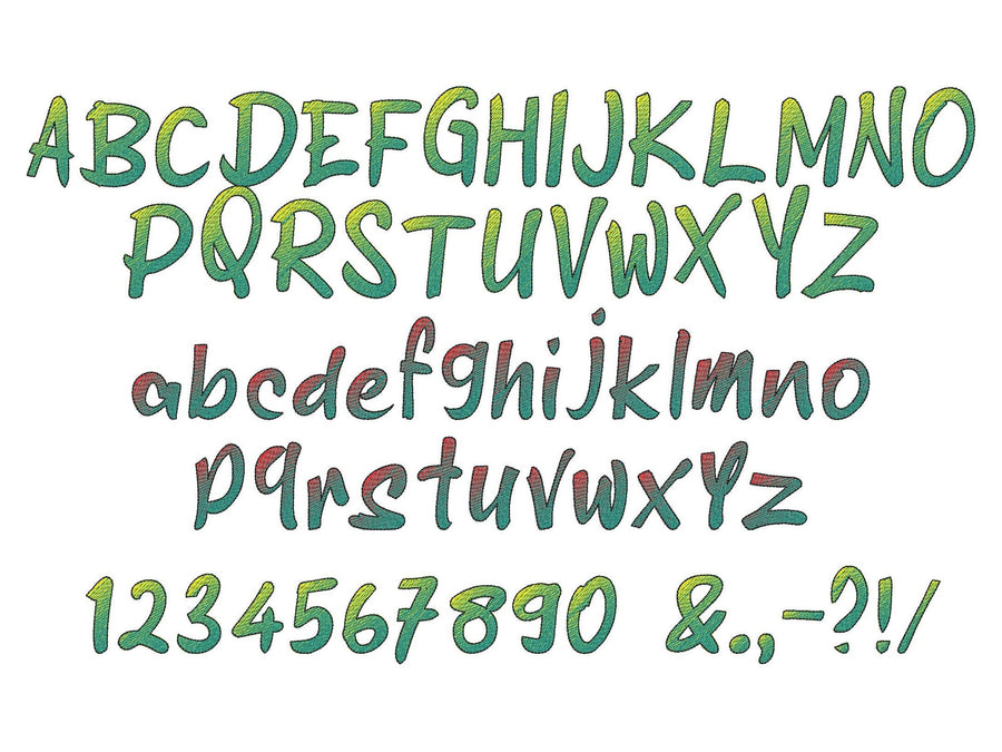 Iridescent Graffiti Font