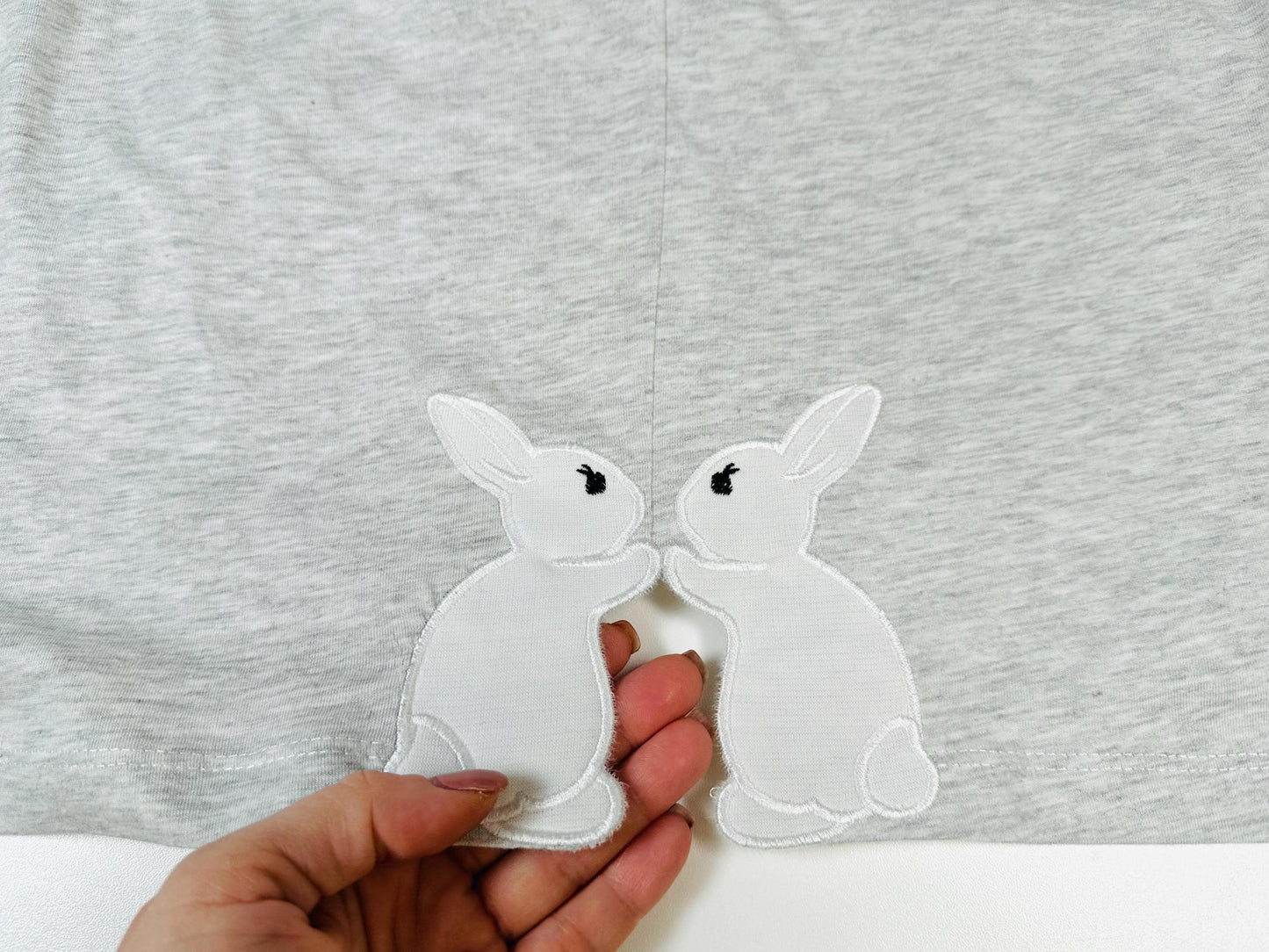 Cute Easter Bunnies Split Side Seam