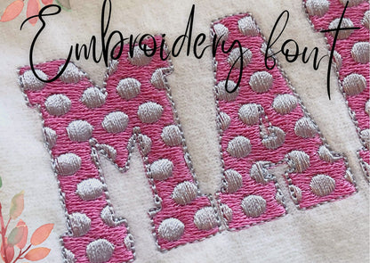 Polka Dot Minnie Mouse Font