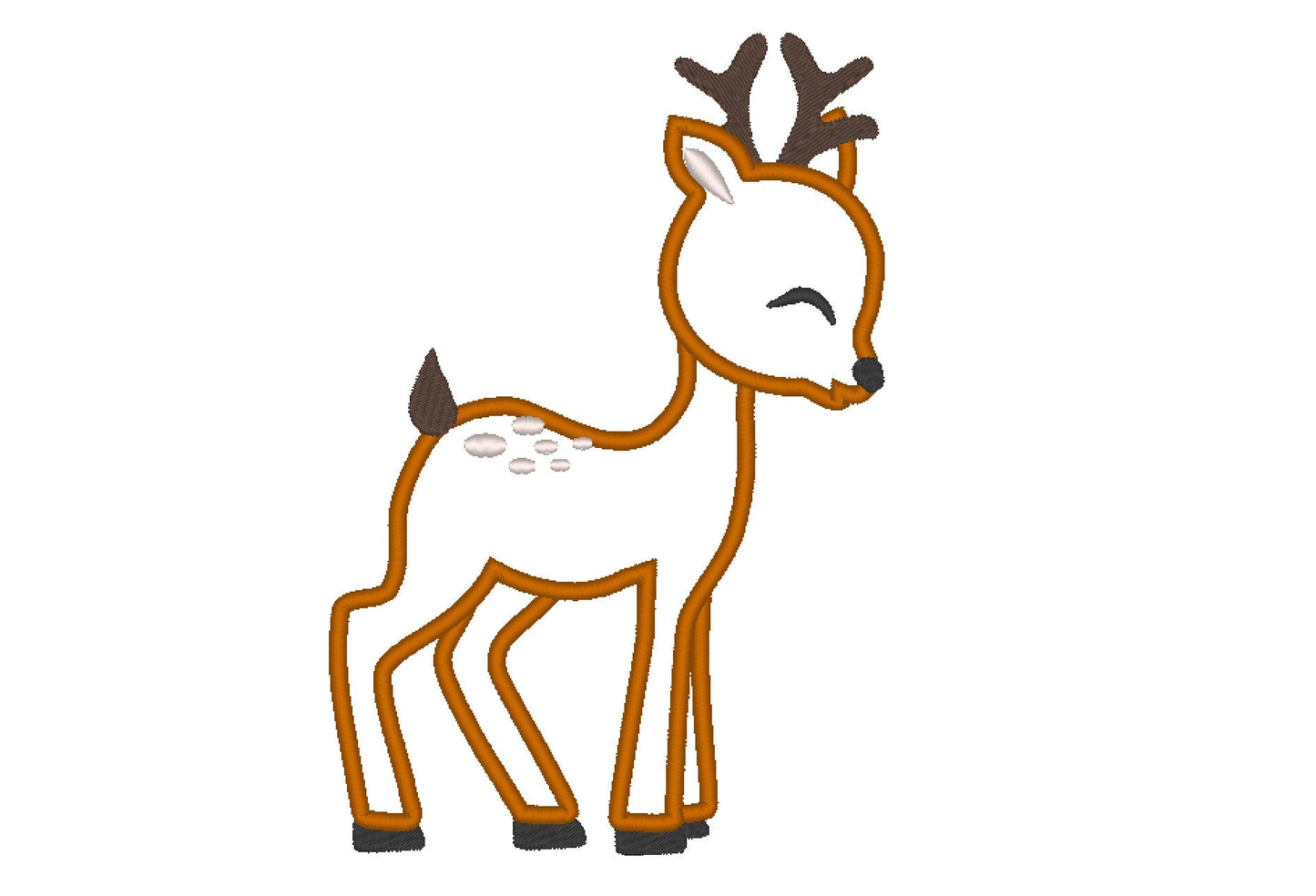 Little Deer Fawn Baby Applique