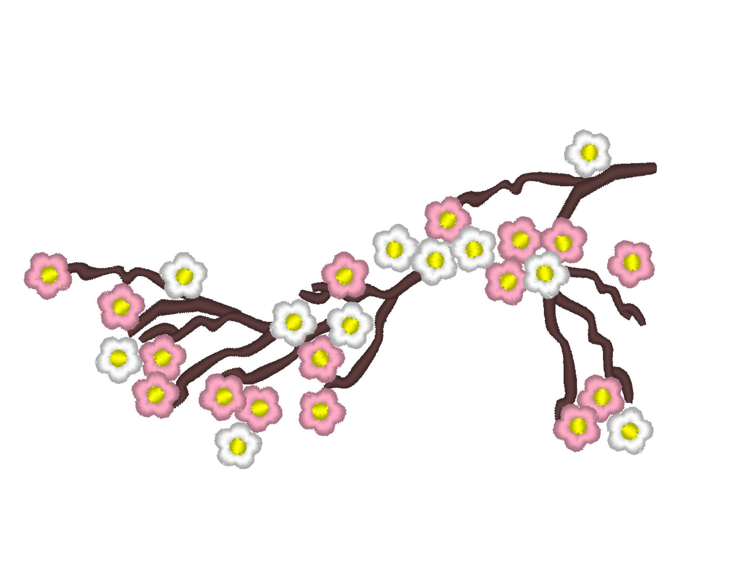 Cherry Blossom mini for embroidery hoops 4x4, 5x7 and 6x10