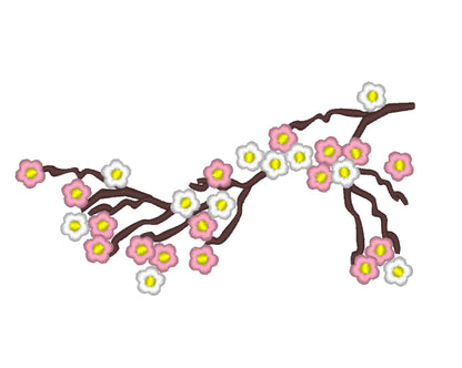 Cherry Blossom mini for embroidery hoops 4x4, 5x7 and 6x10