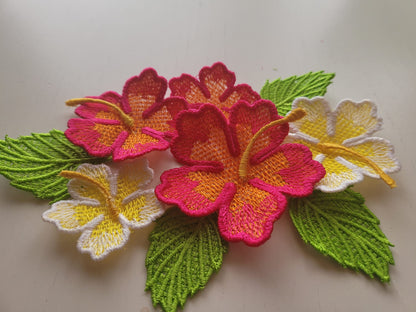 Encanto Delicate Lace Flower and Leaf Set