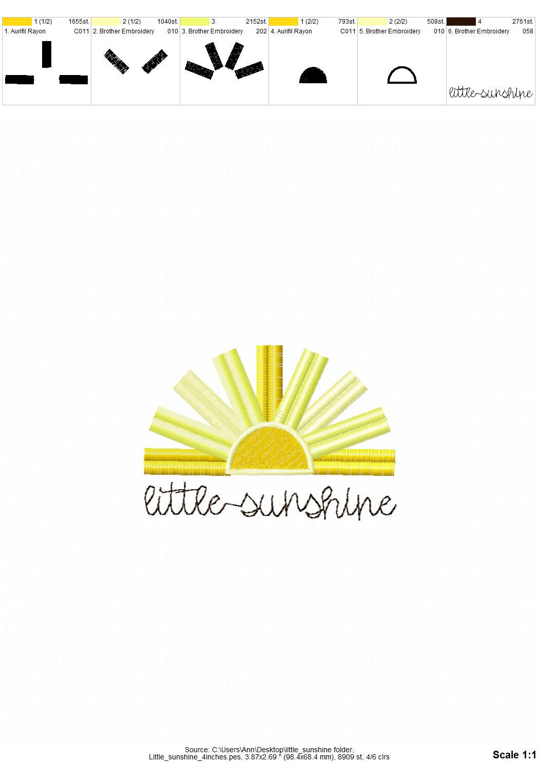 Little Sunshine Fringed Sun