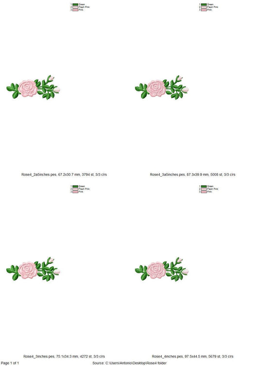 Accent Mini Rose Flower Branch