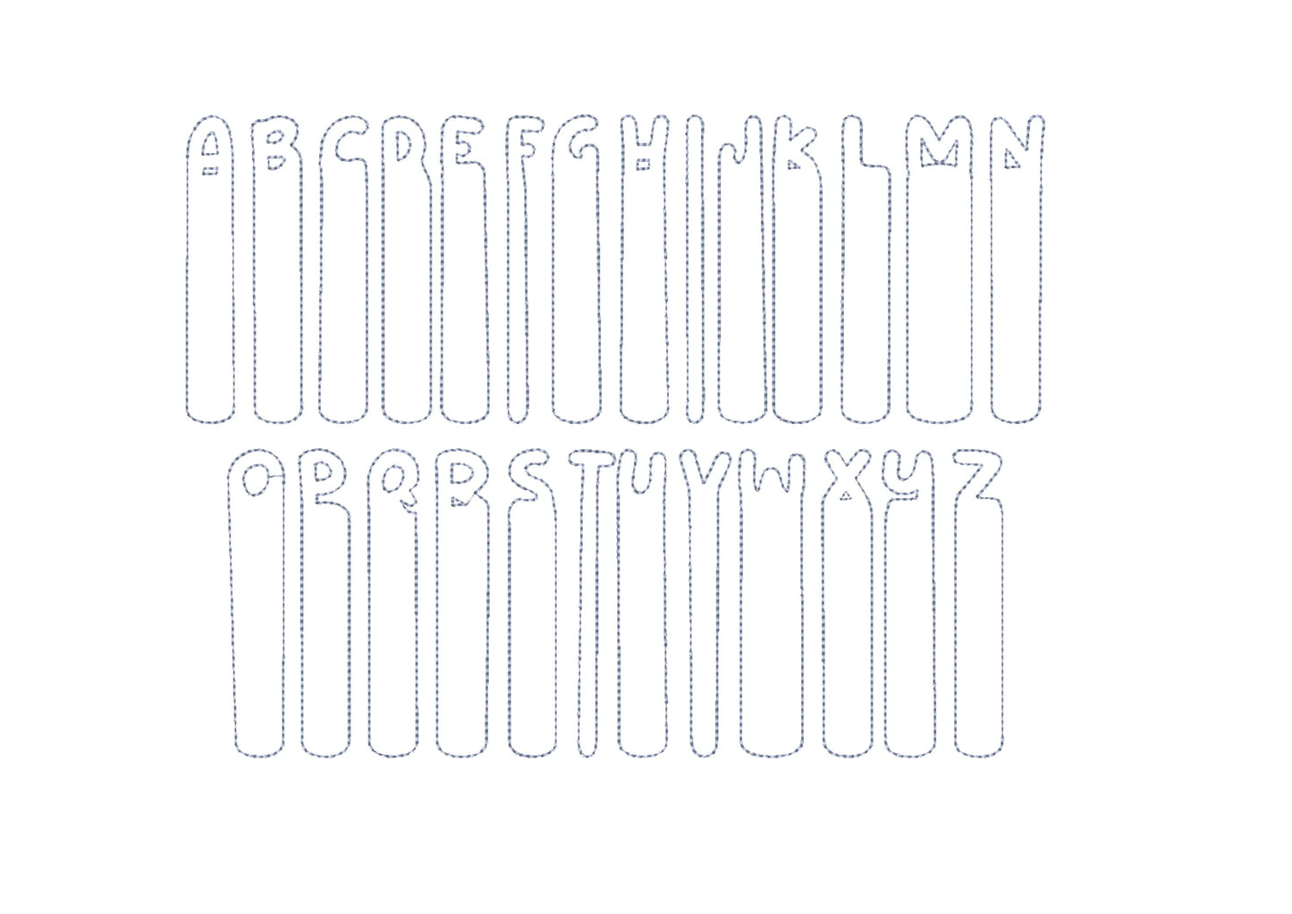 Brush Stroke Painter Font Applique