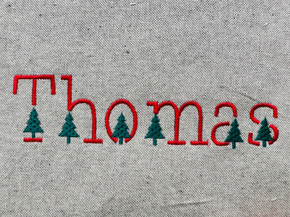 Christmas Tree Font Set of 2