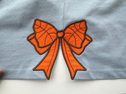 Basketball Side Bow Applique