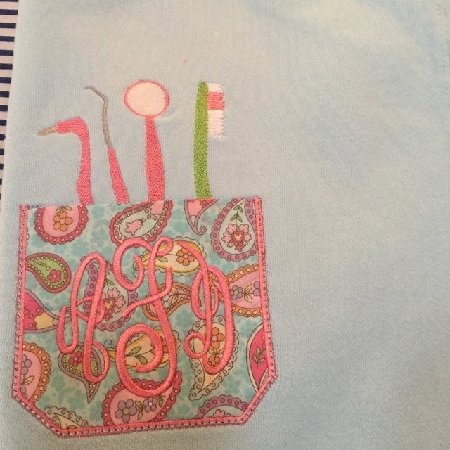 Little Doctor Dentist Genuine Pocket ITH