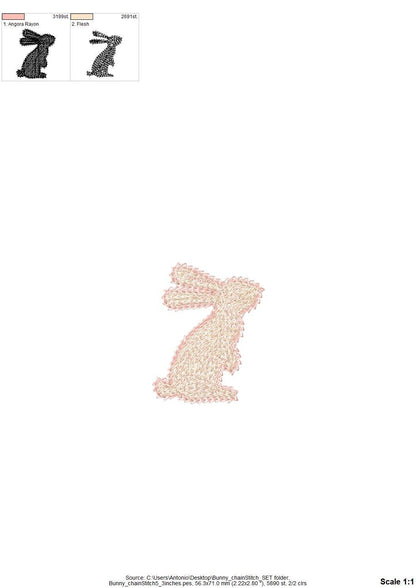 Easter Bunny Silhouette Set Of 5