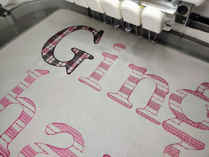 Buffalo Gingham Plaid Patterned Font