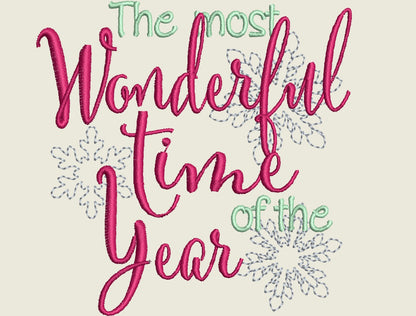 Snowflake and Merry Christmas Saying Set