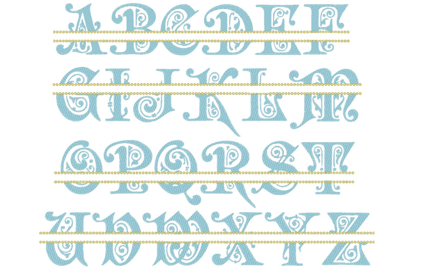 Elegant Split Monogram Font